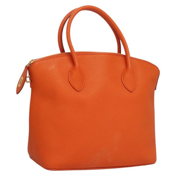 LOUIS VUITTON Suhari Lockit PM Hand Bag Taurillon Leather Orange - Picture 1 of 16